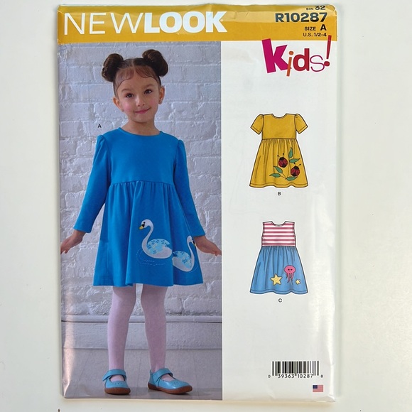 Lot of 4 Kids Baby Sewing Patterns by NEW LOOK R10273 R10287 R10083 R10542 Uncut - Picture 4 of 12